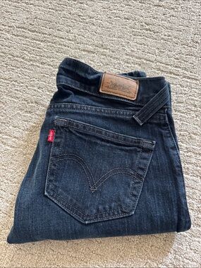 Levi’s 504 Slouch Dark Wash Bootcut Jeans Size 7M Vintage Y2K